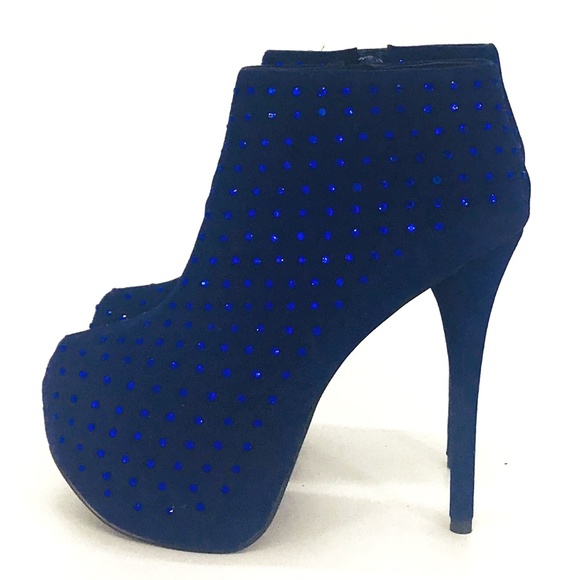 Wild Pair Evie Rhinestone Platform Heels Size 6.5 - Picture 5 of 7